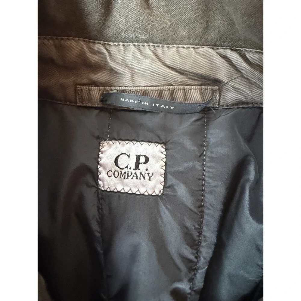 C.P. Company Men's 52 L Field Jacket Brown Italy Quilted Lined Utility Chore